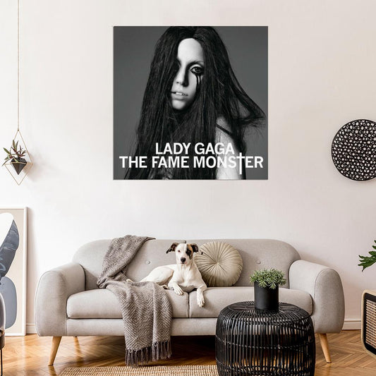 Lady Gaga "The Fame Monster" Album HD Cover Art Print Poster - xonomax