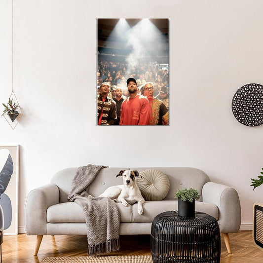 Kanye West USA Super Rap Singer Star Cover Music Poster - xonomax