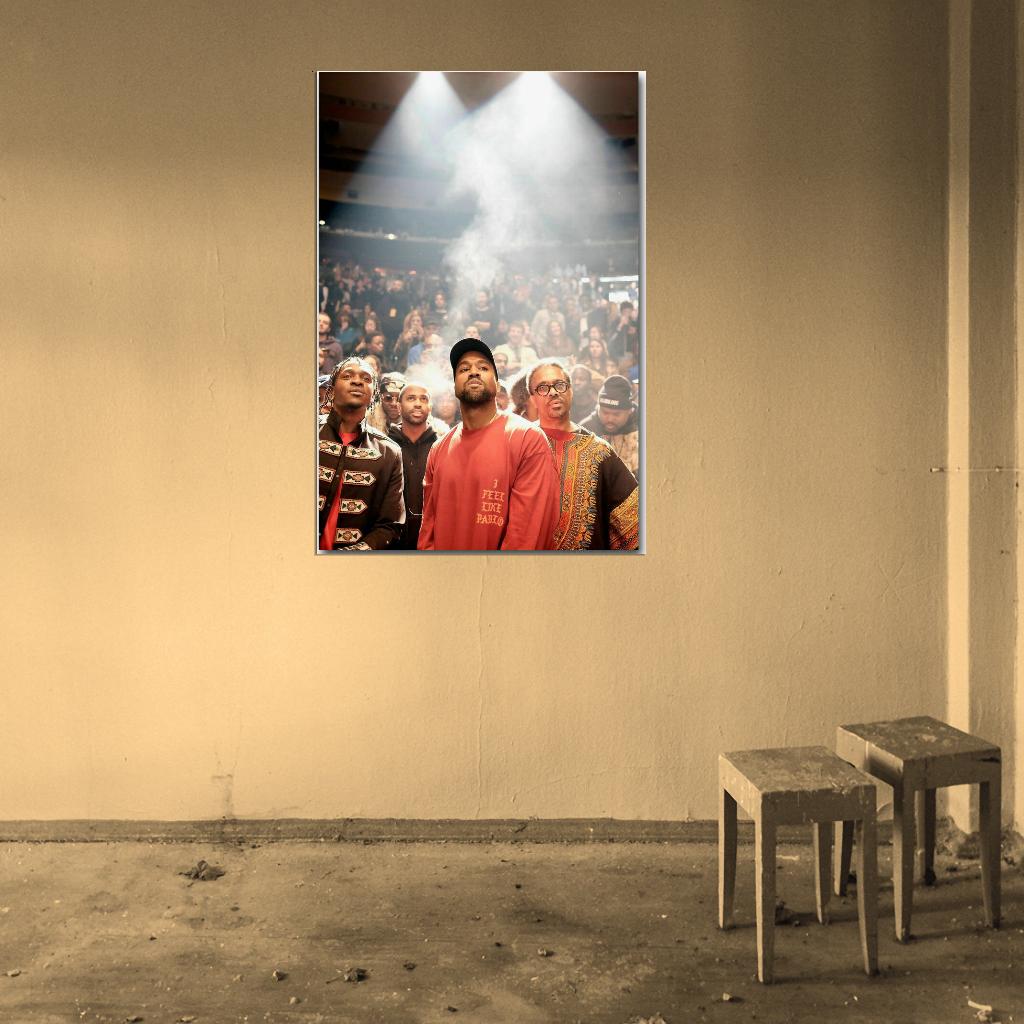 Kanye West USA Super Rap Singer Star Cover Music Poster