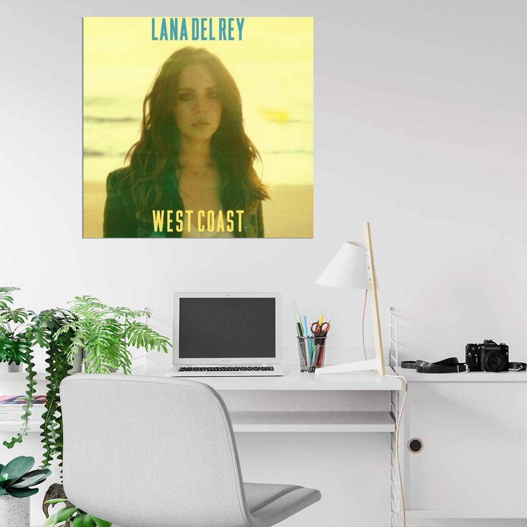 Lana Del Rey "West Coast" Album HD Cover Art Print Poster - xonomax