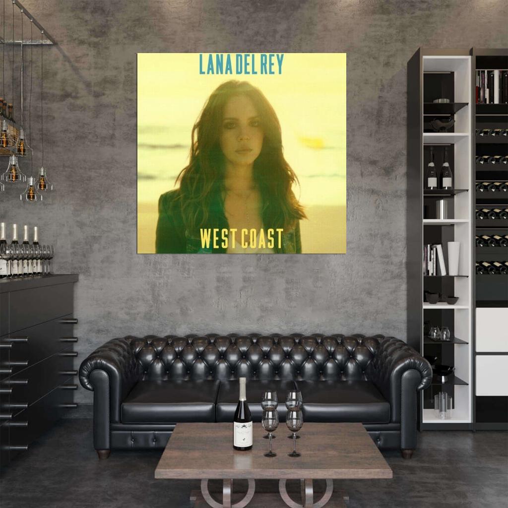 Lana Del Rey "West Coast" Album HD Cover Art Print Poster - xonomax