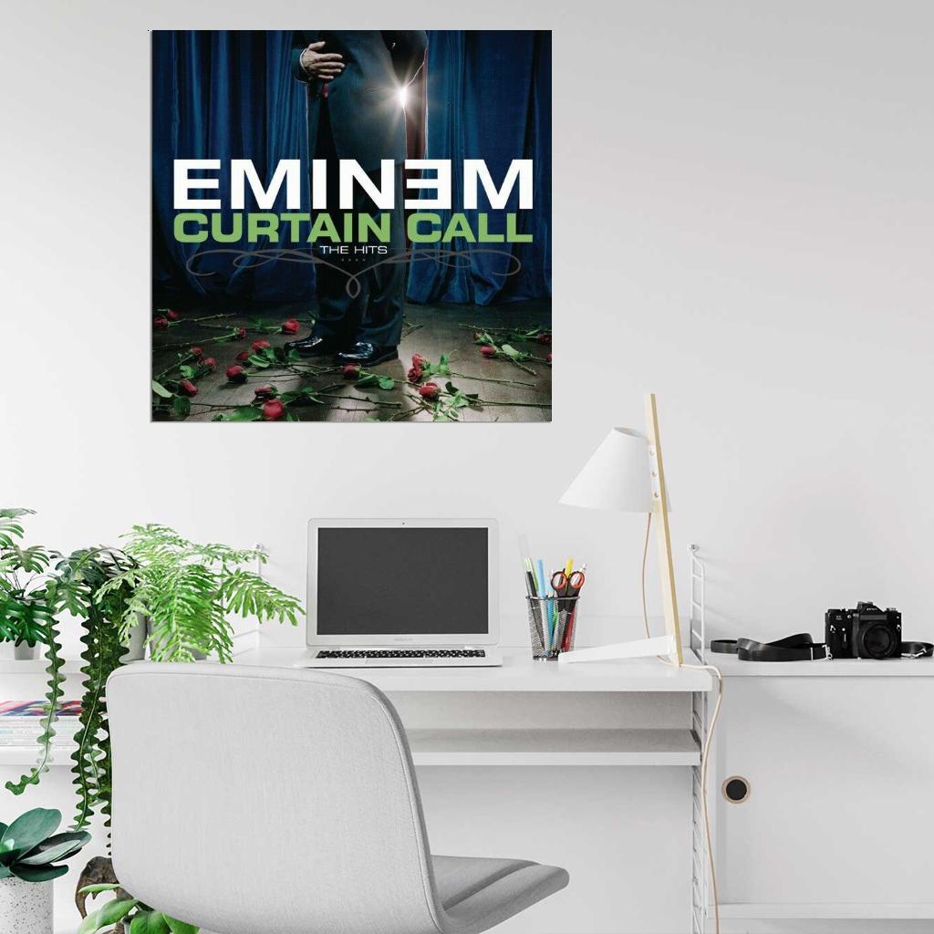 Eminem "Curtain Call: The Hits" Album HD Cover Music Print Poster - xonomax