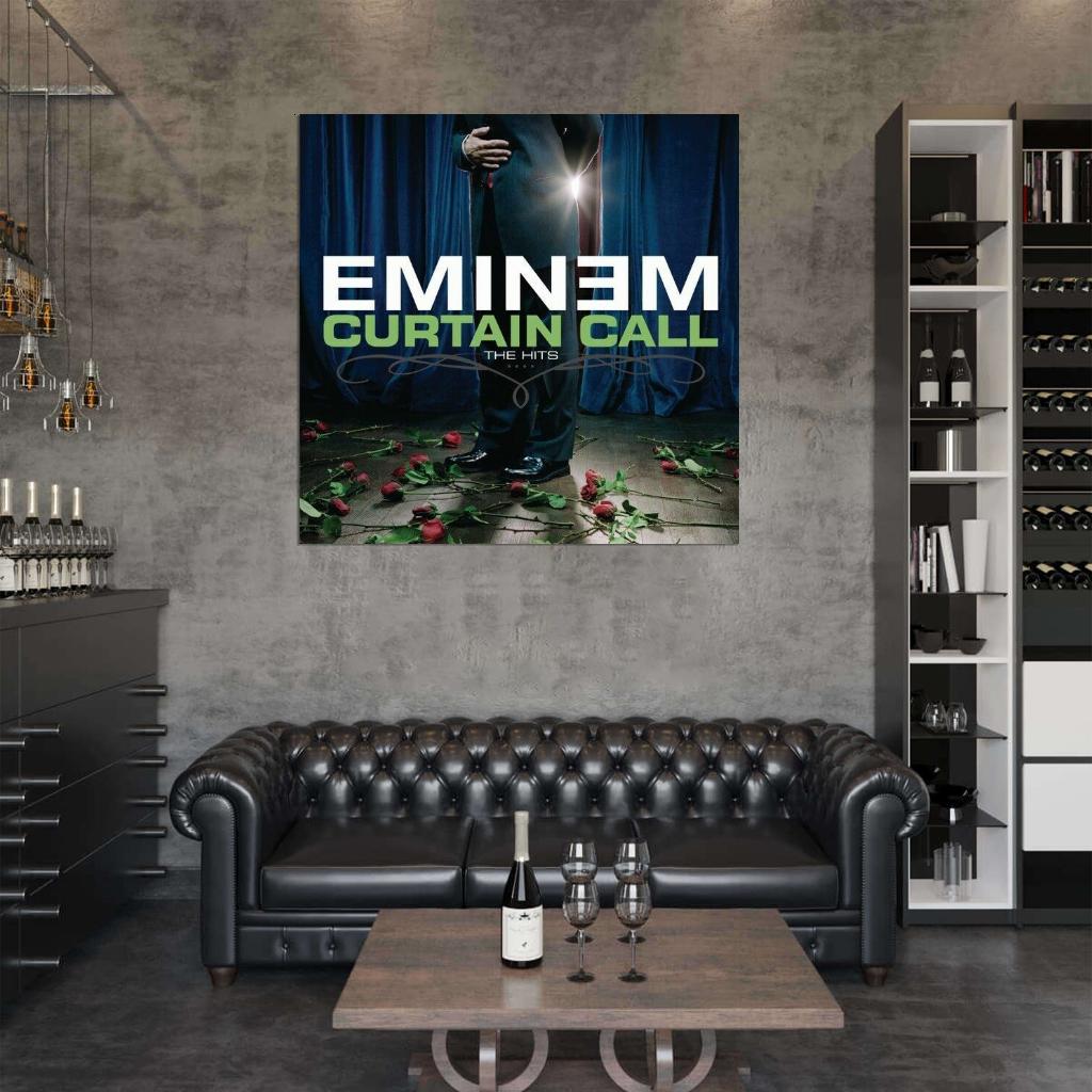 Eminem "Curtain Call: The Hits" Album HD Cover Music Print Poster - xonomax