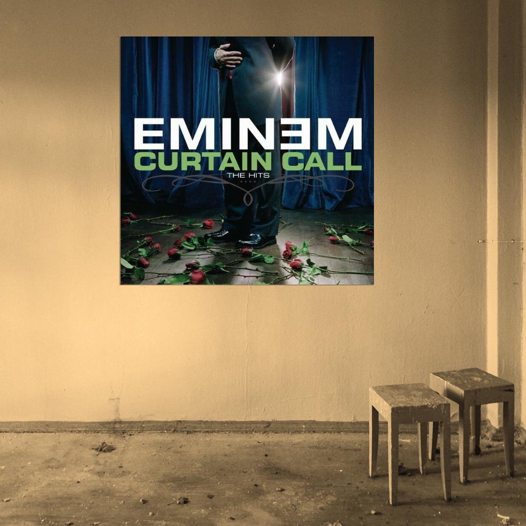 Eminem "Curtain Call: The Hits" Album HD Cover Music Print Poster - xonomax
