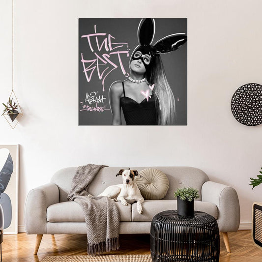 Ariana Grande "The Best" Album HD Cover Art Music Poster - xonomax