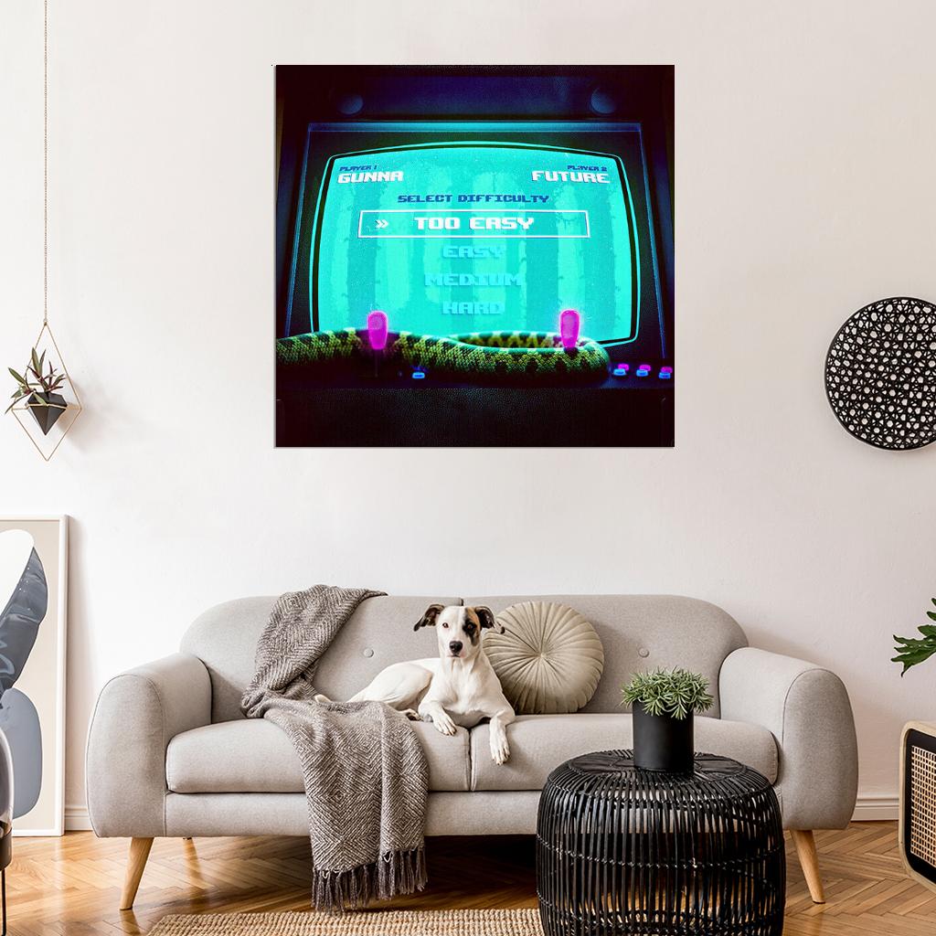 Gunna & Future "Too Easy" Album HD Cover Art Print Poster
