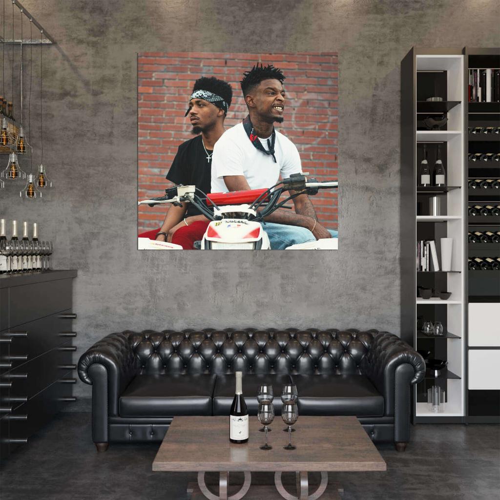 Metro Boomin & 21 Savage Cover HD Art Music Poster