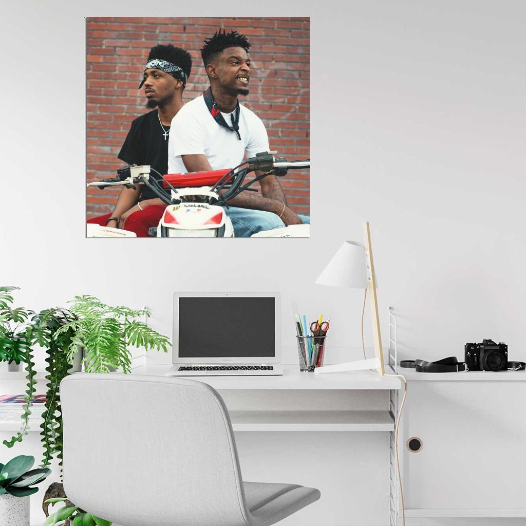 Metro Boomin & 21 Savage Cover HD Art Music Poster