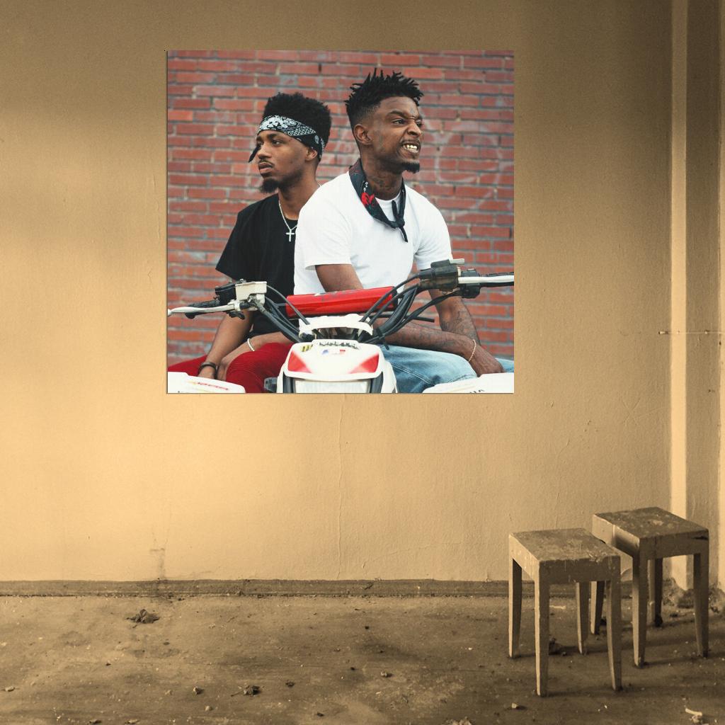 Metro Boomin & 21 Savage Cover HD Art Music Poster