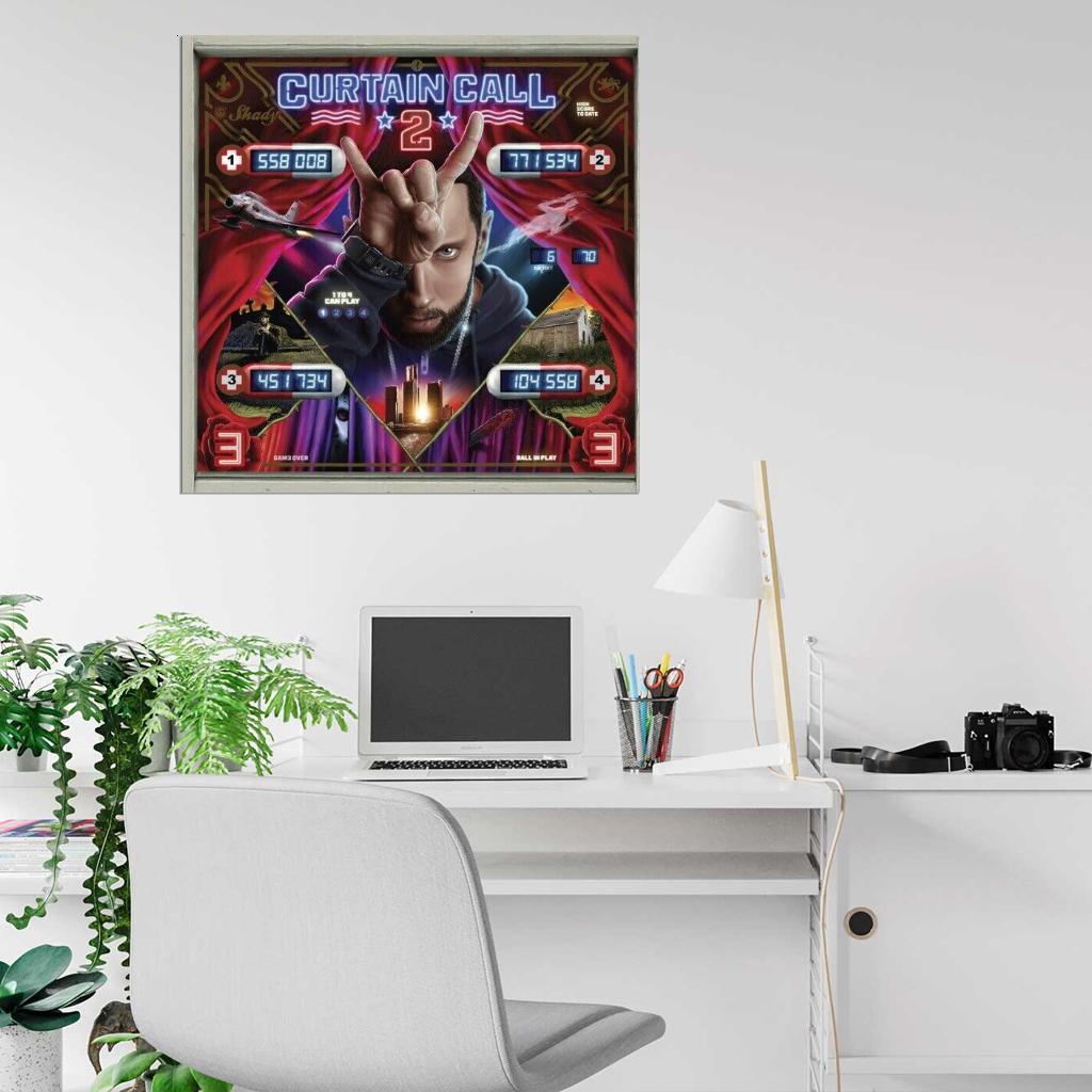 Eminem "Curtain Call Music Album HD Cover Art Print Poster - xonomax