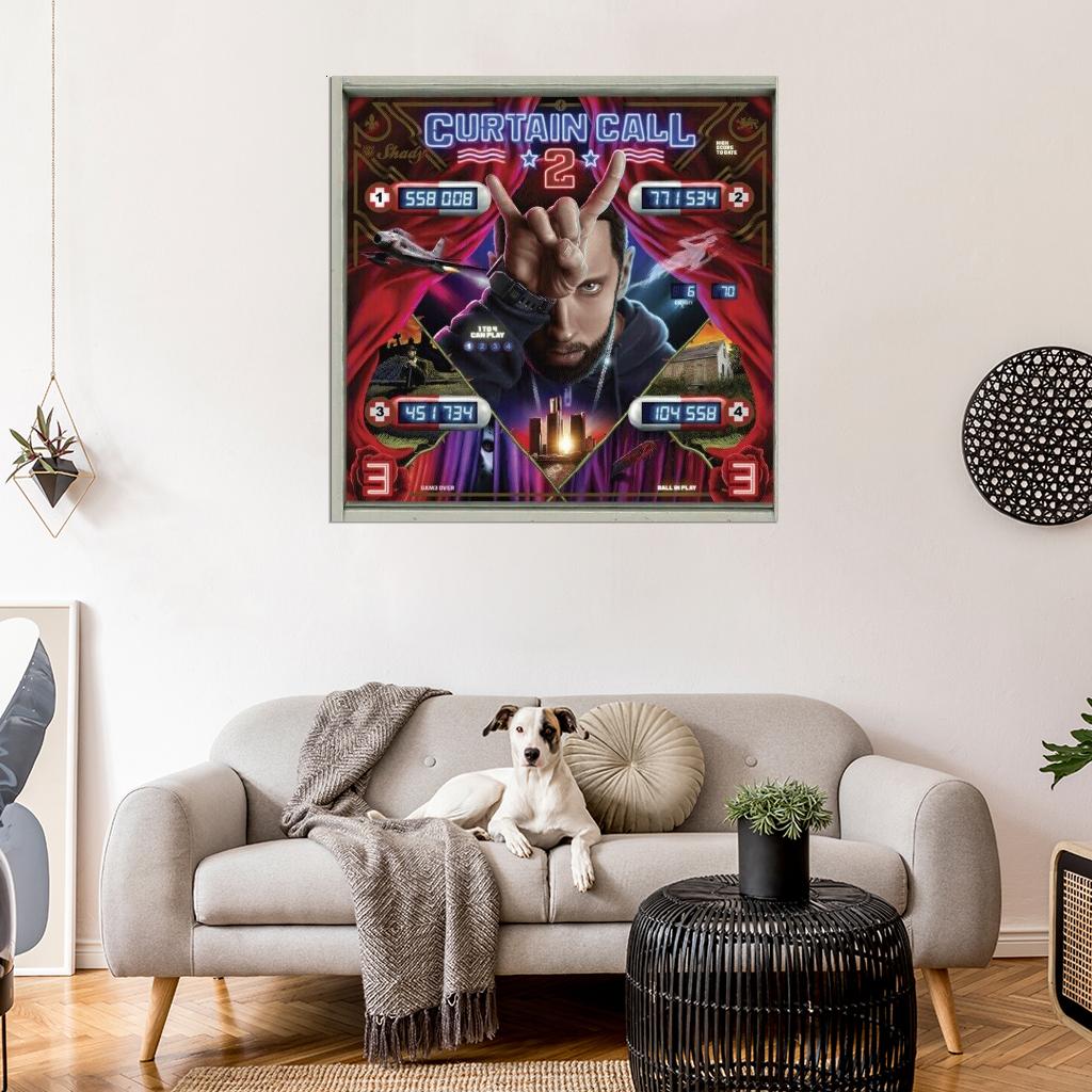 Eminem "Curtain Call Music Album HD Cover Art Print Poster - xonomax