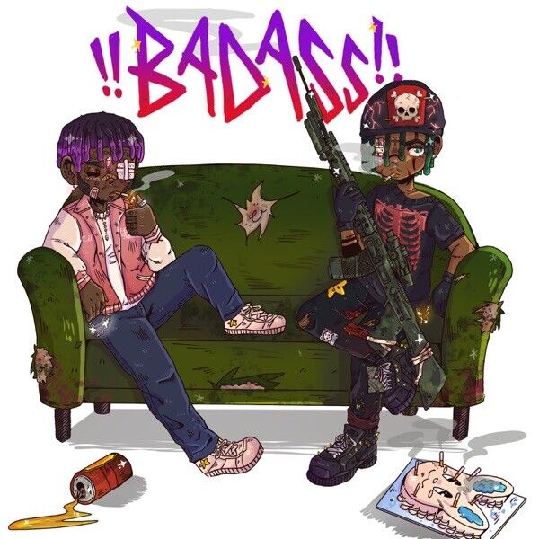 Lil Uzi Vert "BADASS" Music Album HD Cover Art Print Poster - xonomax