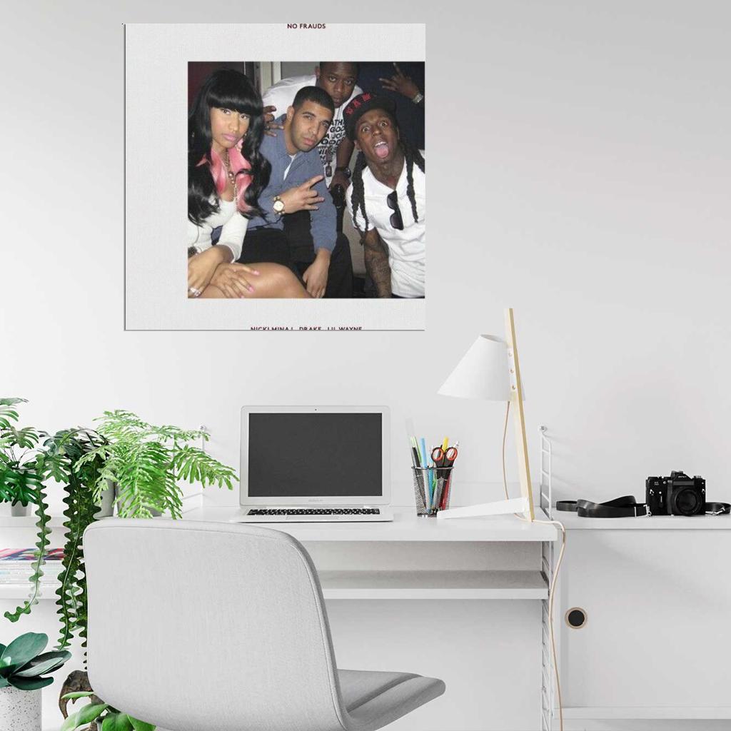 Drake "No Frauds" Music Album HD Cover Art Poster - xonomax