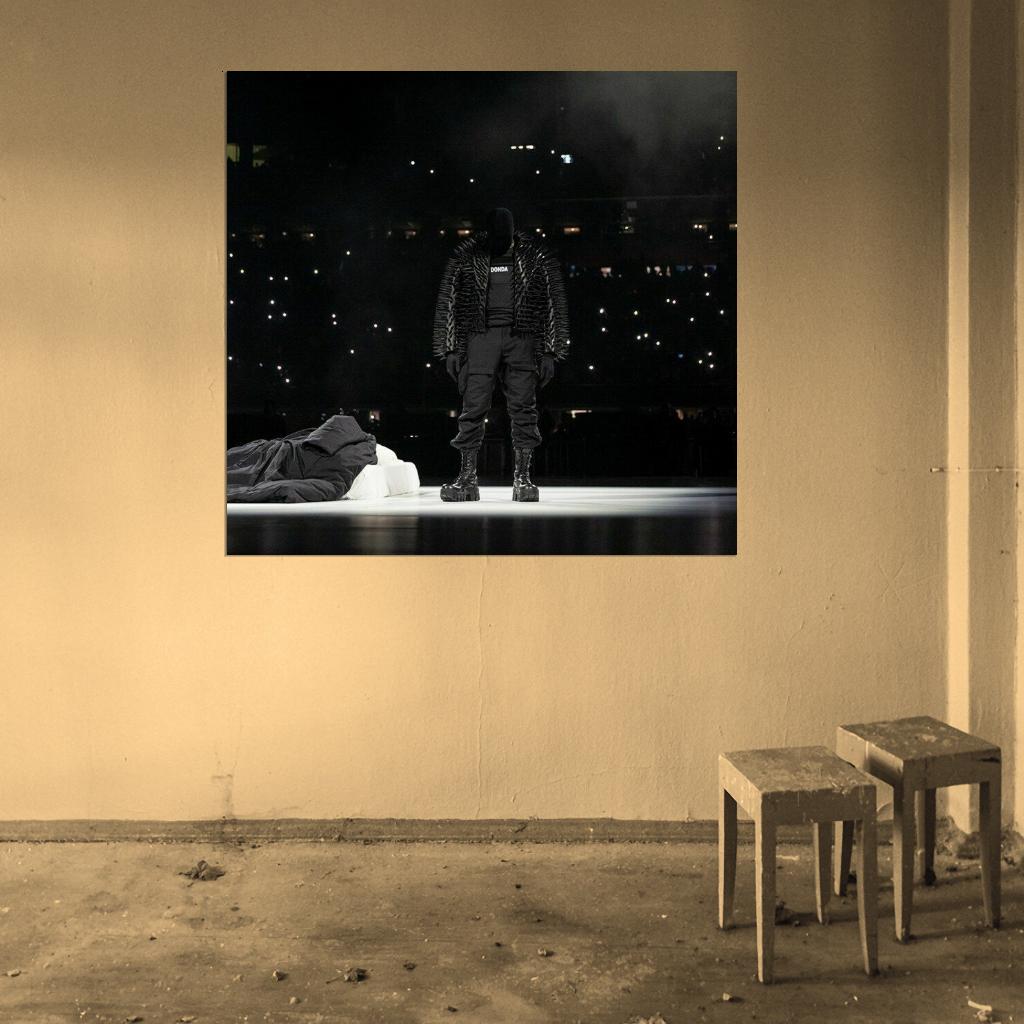 Kanye West "Life of the Party" Album HD Cover Music Poster - xonomax