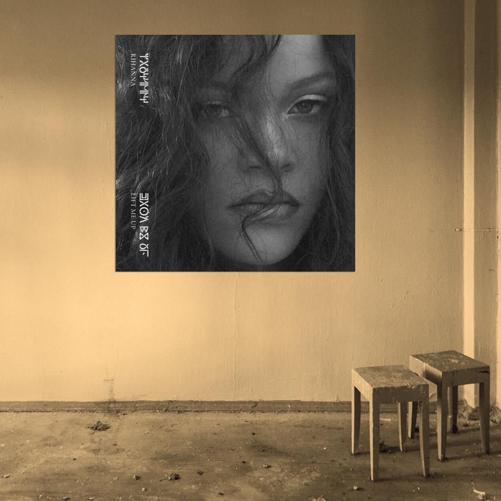 Rihanna "Lift Me Up" Music Album HD Cover Art Print Poster