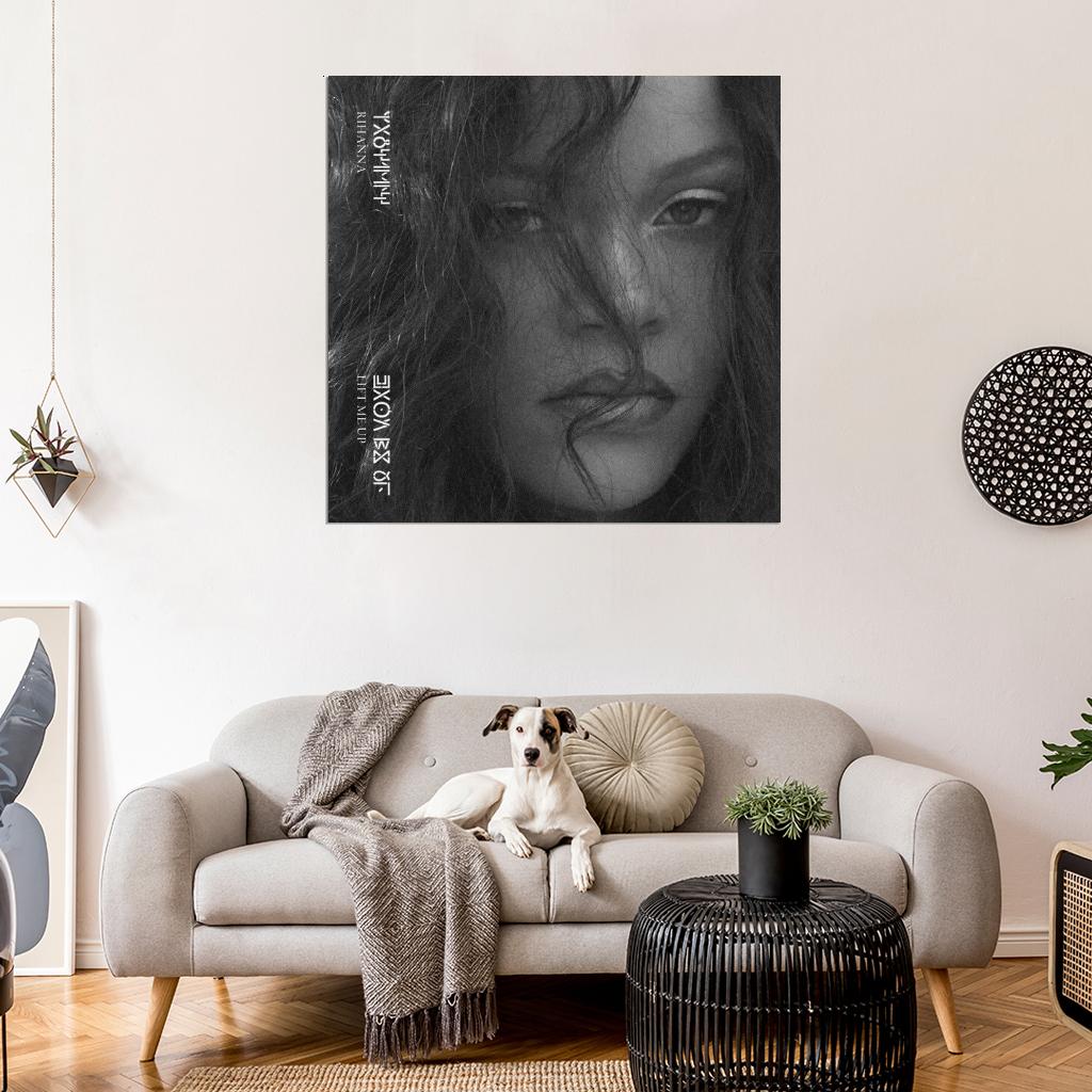 Rihanna "Lift Me Up" Music Album HD Cover Art Print Poster