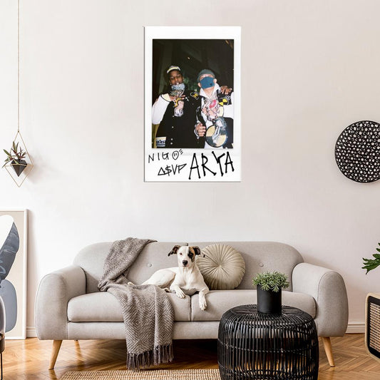 Nigo & A$AP Rocky "Arya" Music Album HD Cover Art Poster - xonomax