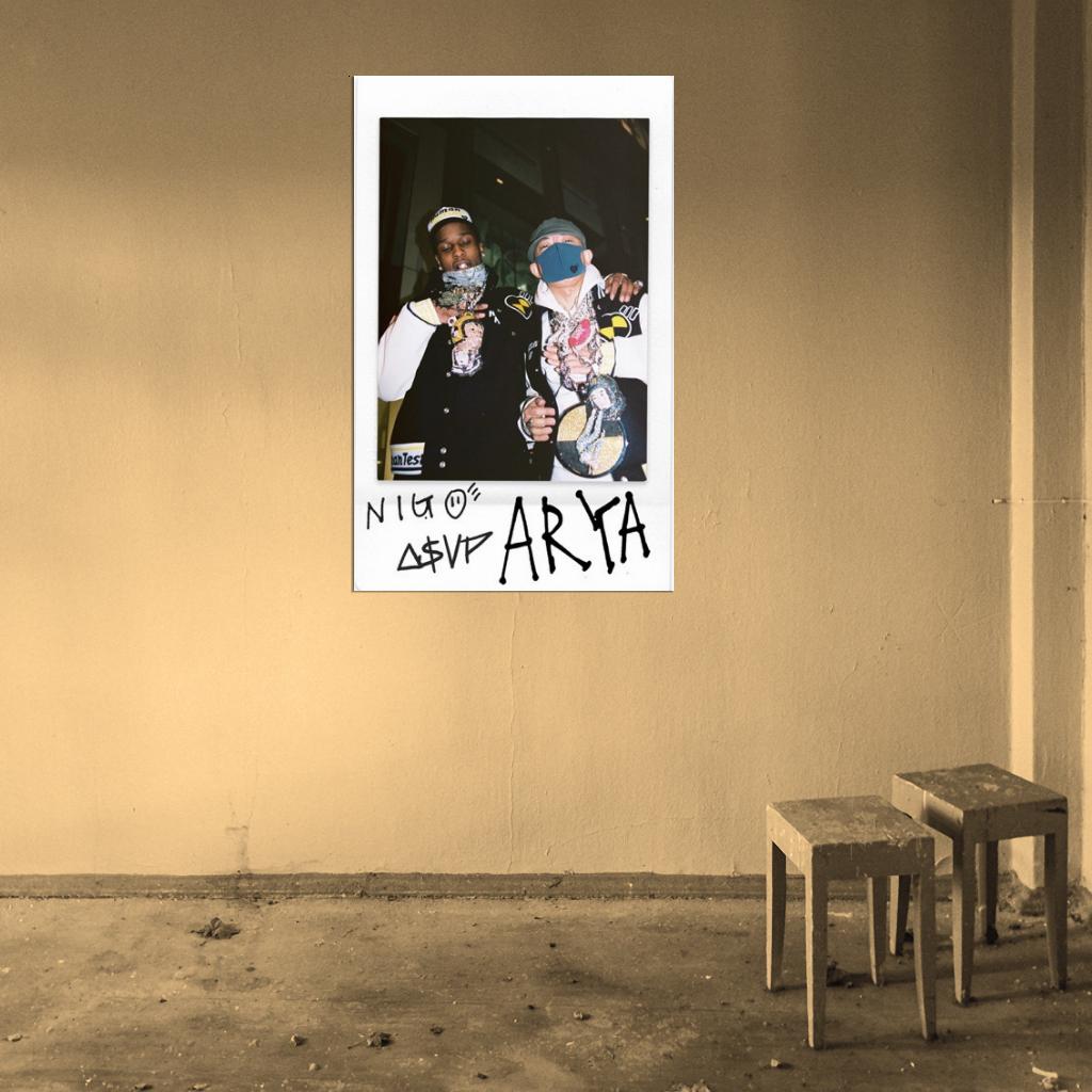 Nigo & A$AP Rocky "Arya" Music Album HD Cover Art Poster - xonomax