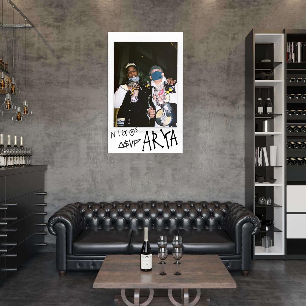 Nigo & A$AP Rocky "Arya" Music Album HD Cover Art Poster - xonomax
