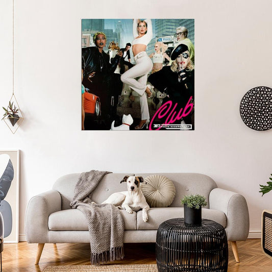 Dua Lipa “Club Future Nostalgia” Album HD Cover Print Poster - xonomax