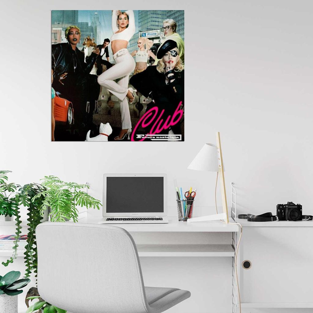 Dua Lipa “Club Future Nostalgia” Album HD Cover Print Poster - xonomax