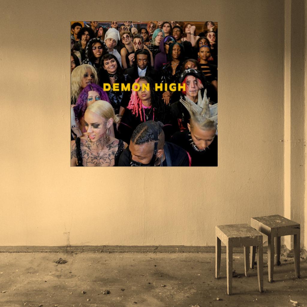 Lil Uzi Vert " Demon High" Music Album HD Cover Art Print Poster - xonomax