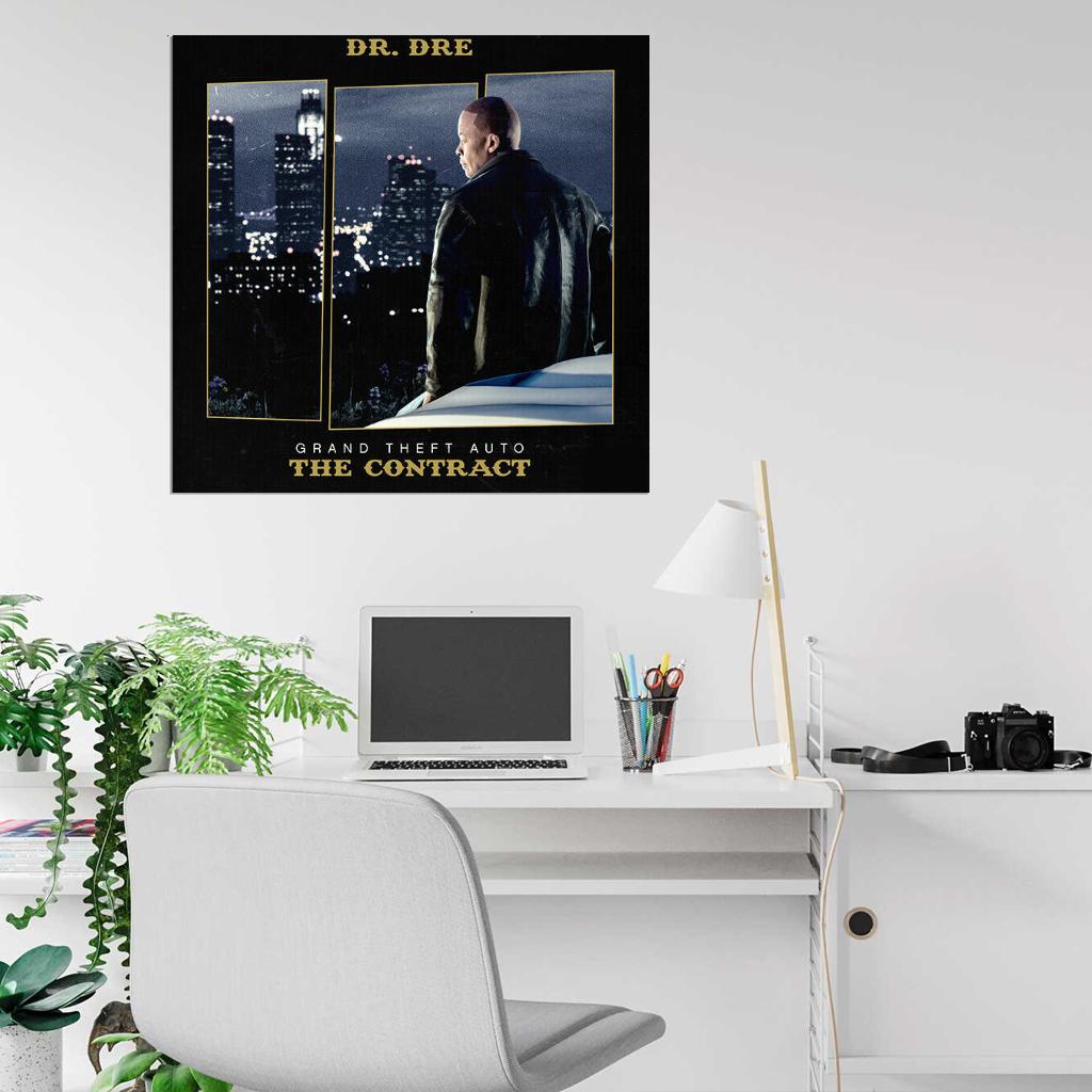 Dr. Dre & Eminem "Gospel" Album HD Cover Music Print Poster