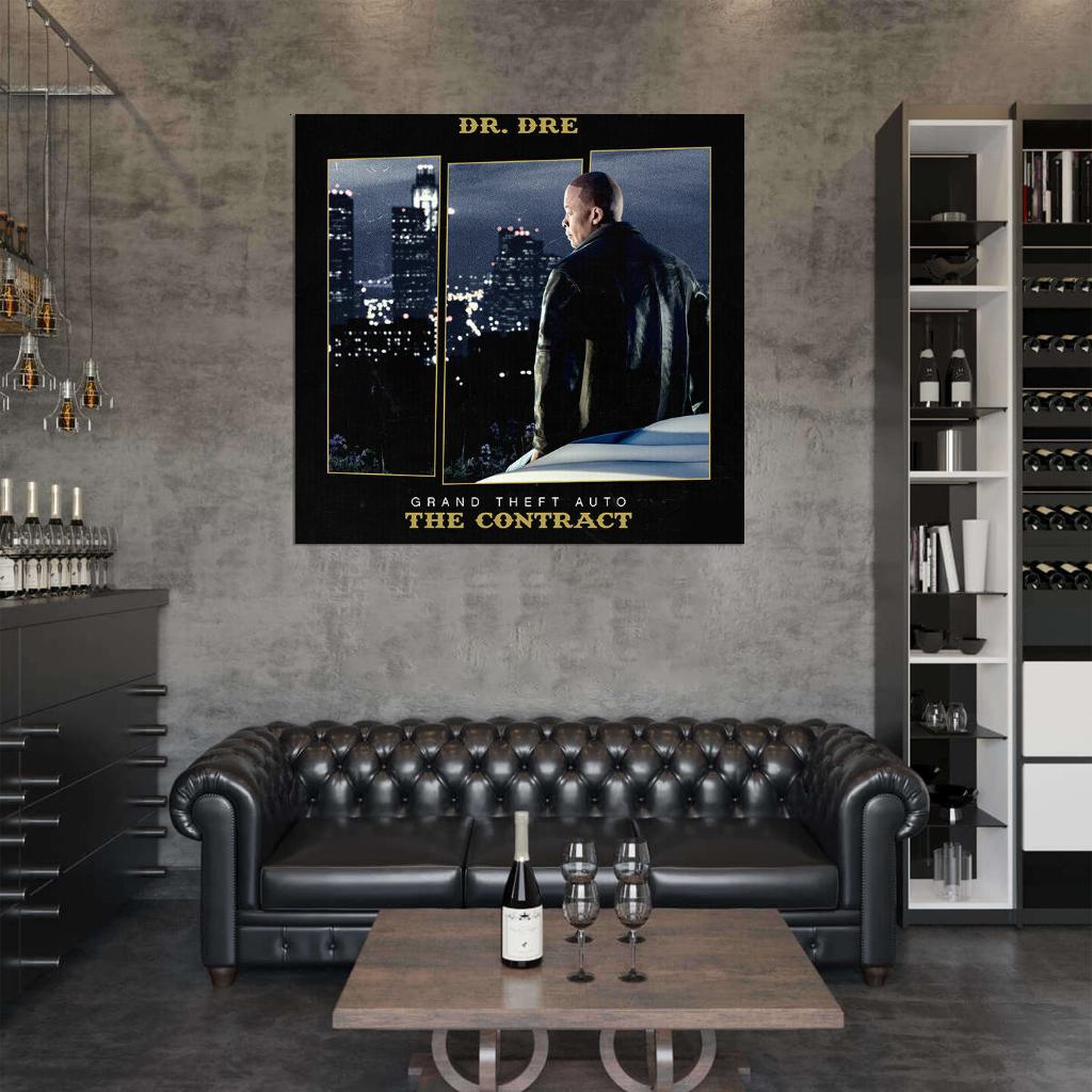 Dr. Dre & Eminem "Gospel" Album HD Cover Music Print Poster