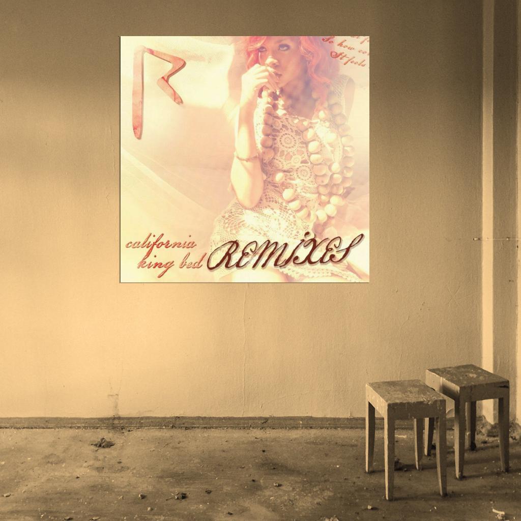 Rihanna "California King Bed" Album HD Cover Art Print Poster