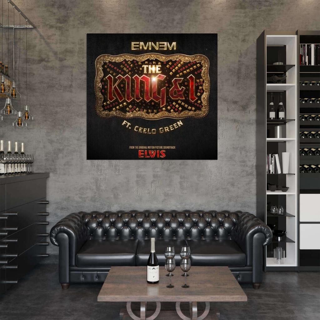 Eminem "The King and I" Music Song HD Cover Art Print Poster - xonomax