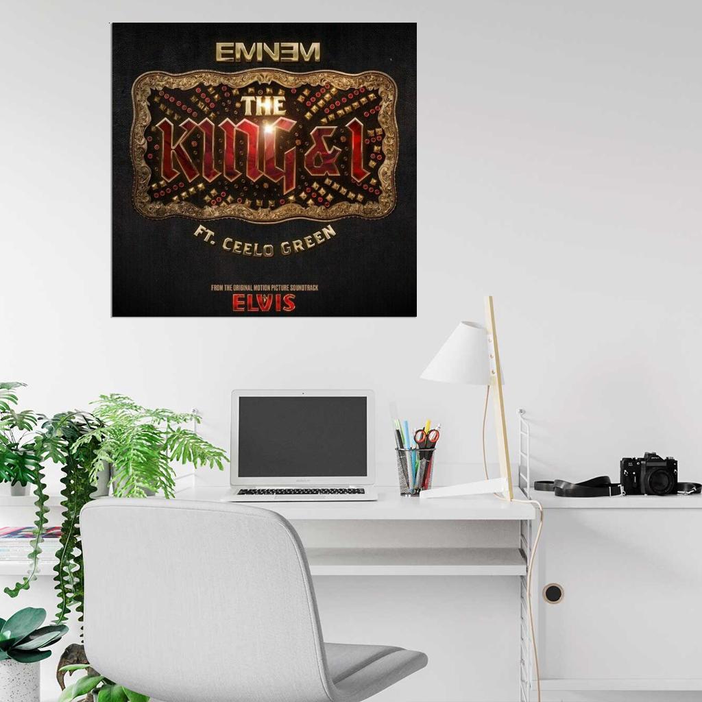 Eminem "The King and I" Music Song HD Cover Art Print Poster - xonomax