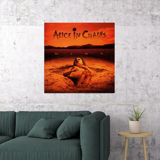 Alice In Chains Dirt Album Cover Art Grunge Music Poster Band Music Print - xonomax
