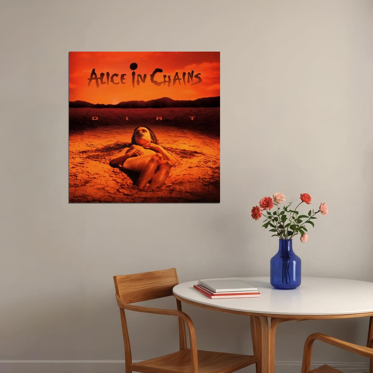 Alice In Chains Dirt Album Cover Art Grunge Music Poster Band Music Print - xonomax