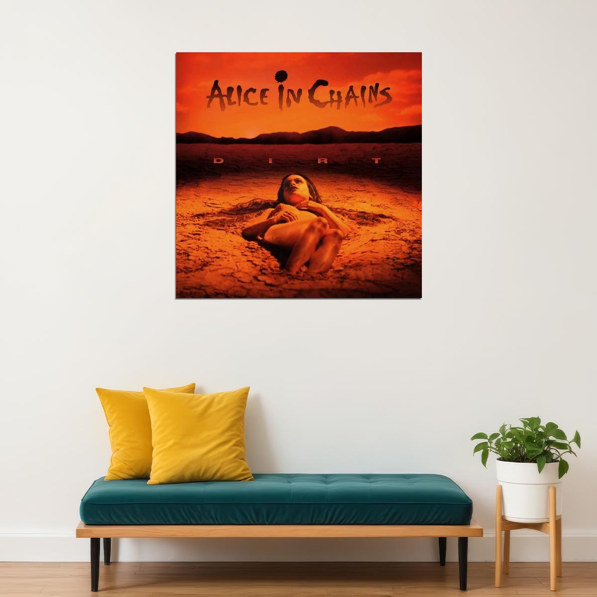 Alice In Chains Dirt Album Cover Art Grunge Music Poster Band Music Print - xonomax