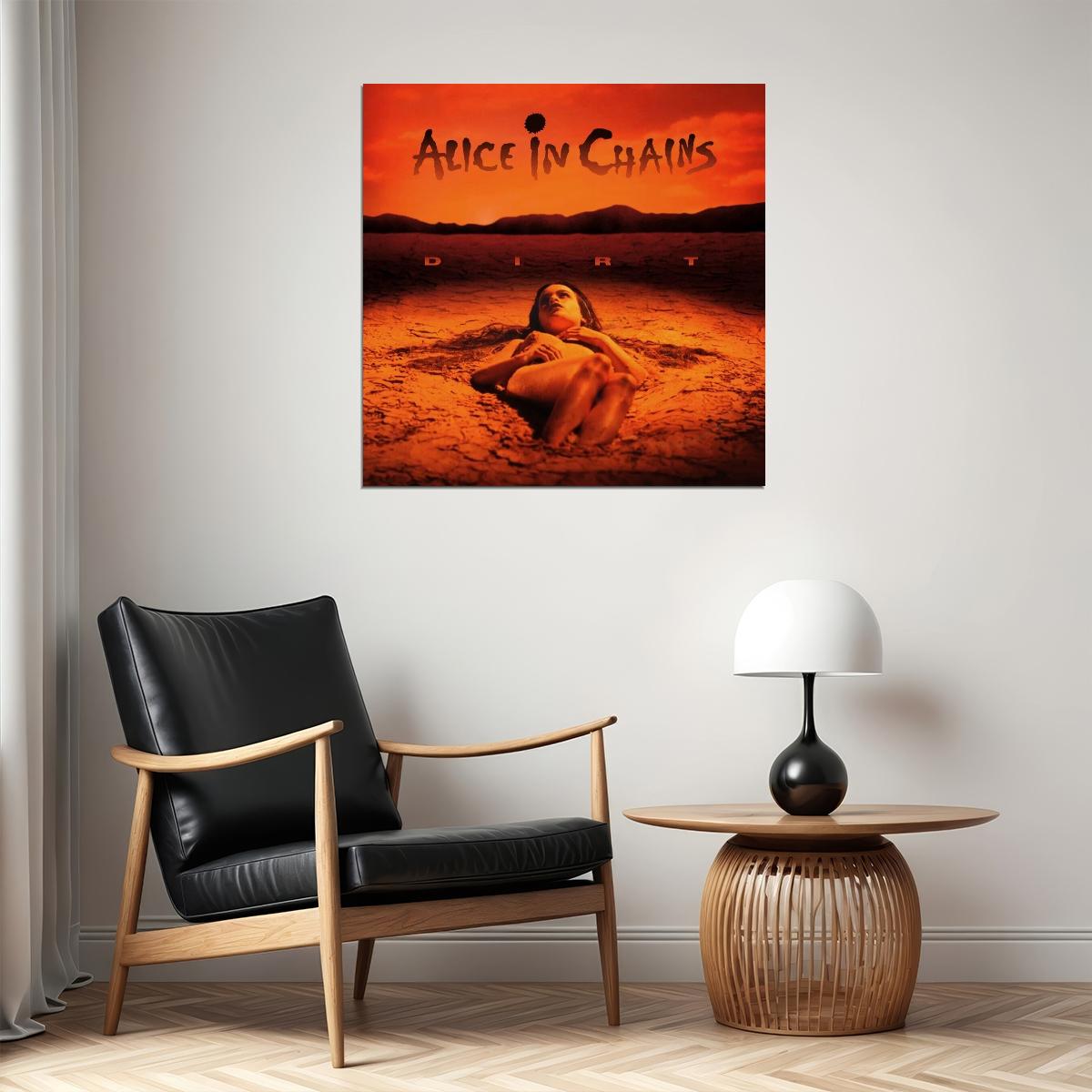 Alice In Chains Dirt Album Cover Art Grunge Music Poster Band Music Print - xonomax