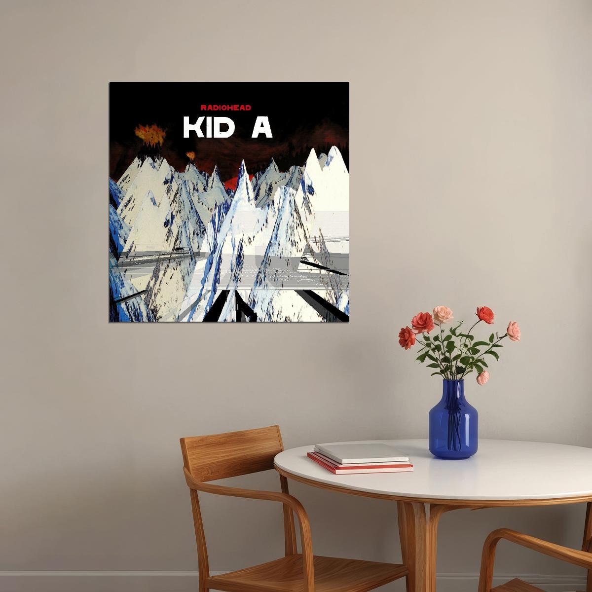 Radiohead Kid A Album Cover Art Alternative Rock Music Poster Band Wall Print - xonomax