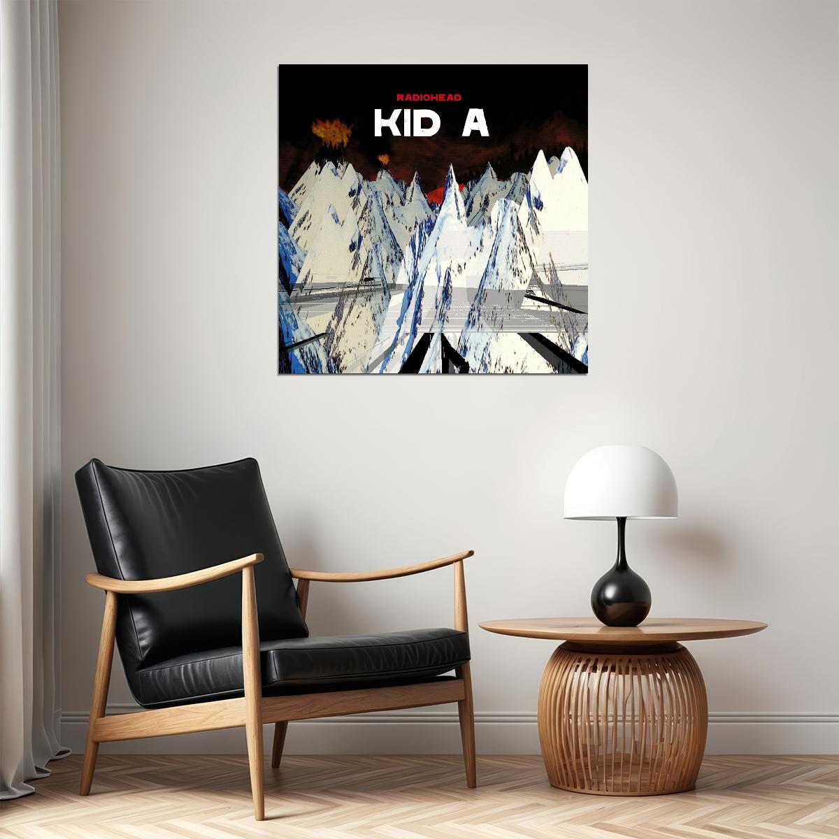 Radiohead Kid A Album Cover Art Alternative Rock Music Poster Band Wall Print - xonomax