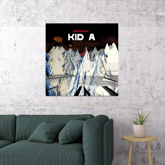 Radiohead Kid A Album Cover Art Alternative Rock Music Poster Band Wall Print - xonomax