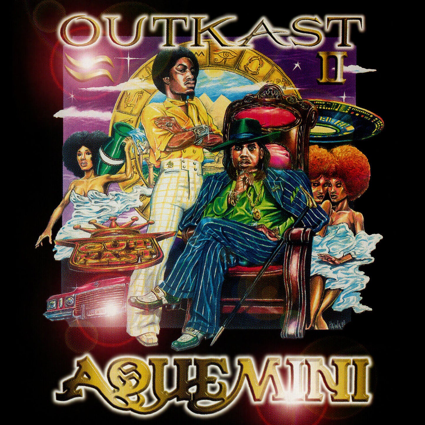 Outkast Aquemini Album Cover Art Hip-hop Music Poster Wall Print - xonomax
