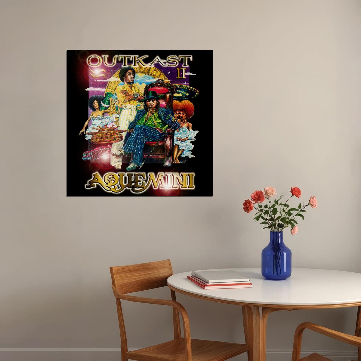 Outkast Aquemini Album Cover Art Hip-hop Music Poster Wall Print - xonomax