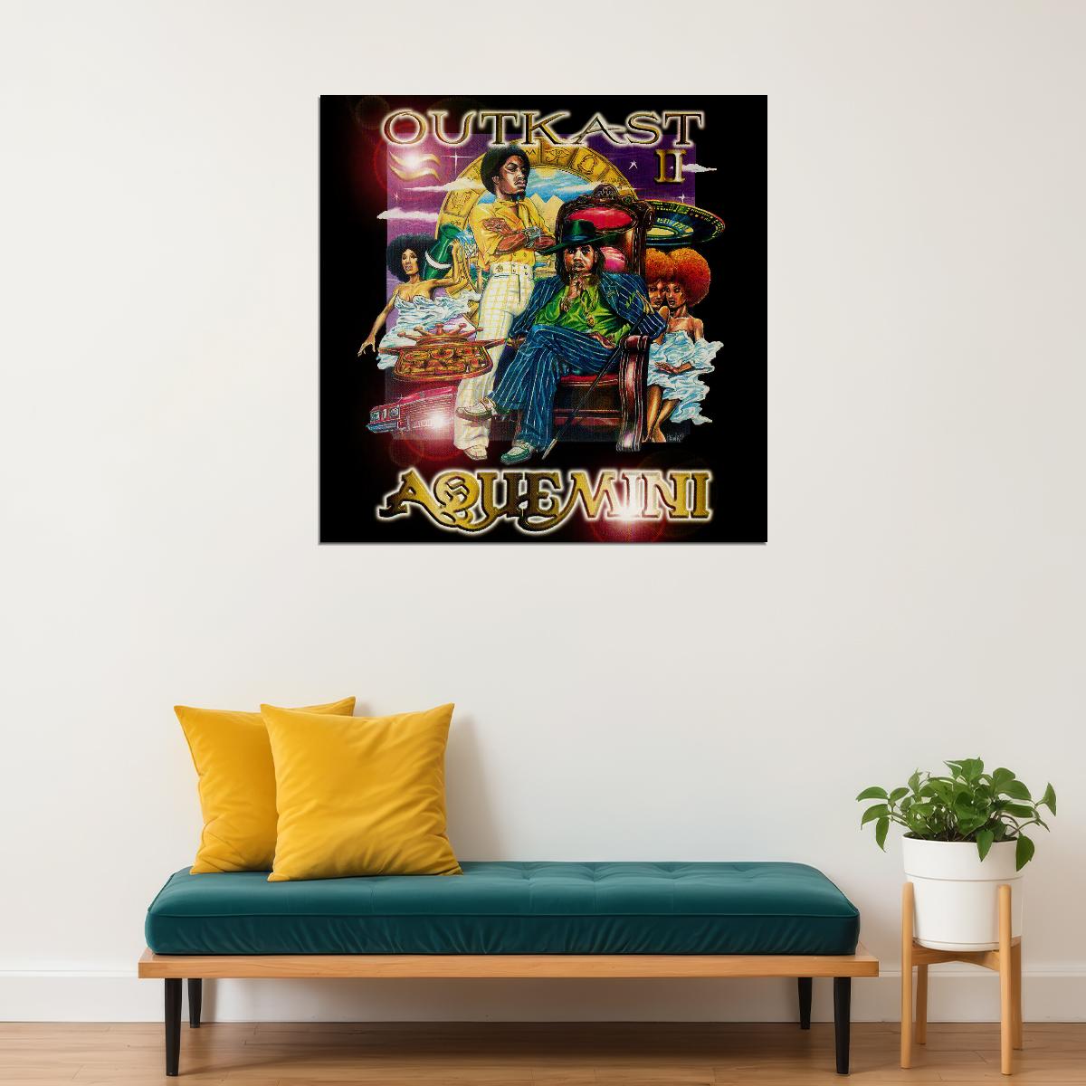 Outkast Aquemini Album Cover Art Hip-hop Music Poster Wall Print - xonomax