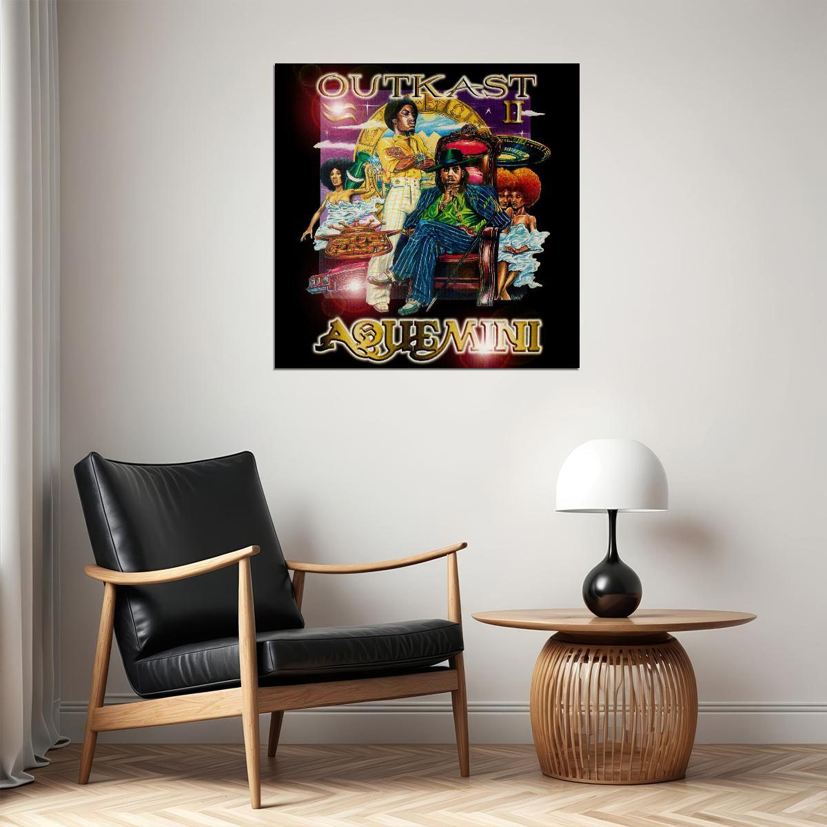 Outkast Aquemini Album Cover Art Hip-hop Music Poster Wall Print - xonomax