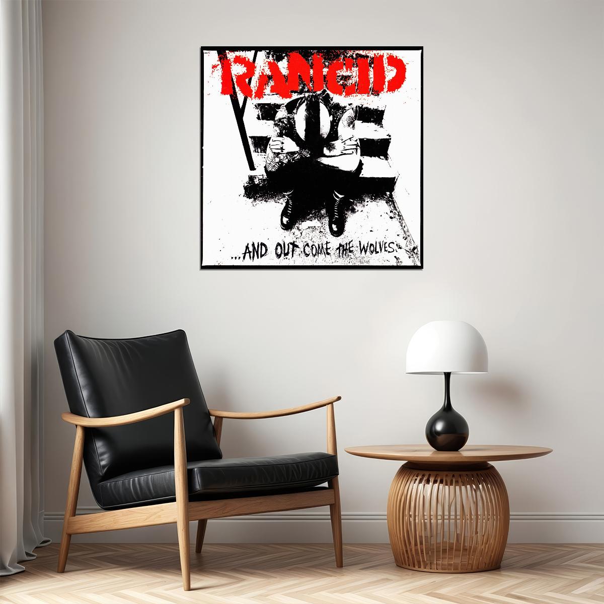 Rancid ...and Out Come The Wolves Album Cover Art Punk Rock Music Poster Band Wall Print - xonomax
