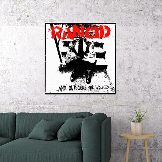 Rancid ...and Out Come The Wolves Album Cover Art Punk Rock Music Poster Band Wall Print - xonomax