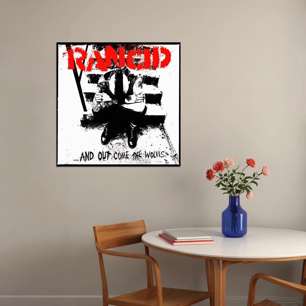 Rancid ...and Out Come The Wolves Album Cover Art Punk Rock Music Poster Band Wall Print - xonomax