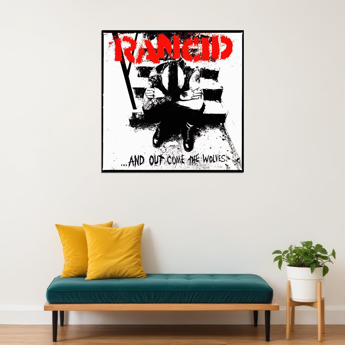 Rancid ...and Out Come The Wolves Album Cover Art Punk Rock Music Poster Band Wall Print - xonomax