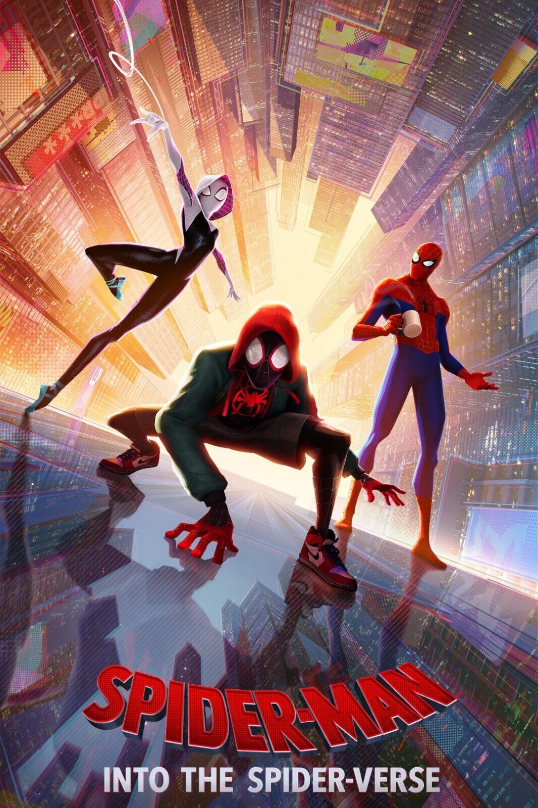Spider-man Into The Spider-verse Movie Poster Animated Film Print - xonomax