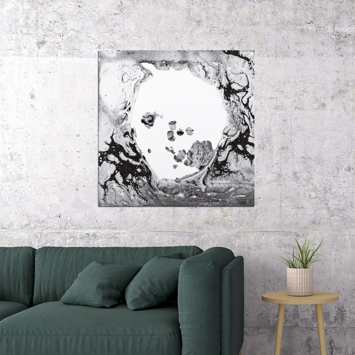 Radiohead Moon Shaped Pool Album Cover Art Alternative Rock Music Poster Band Wall Print