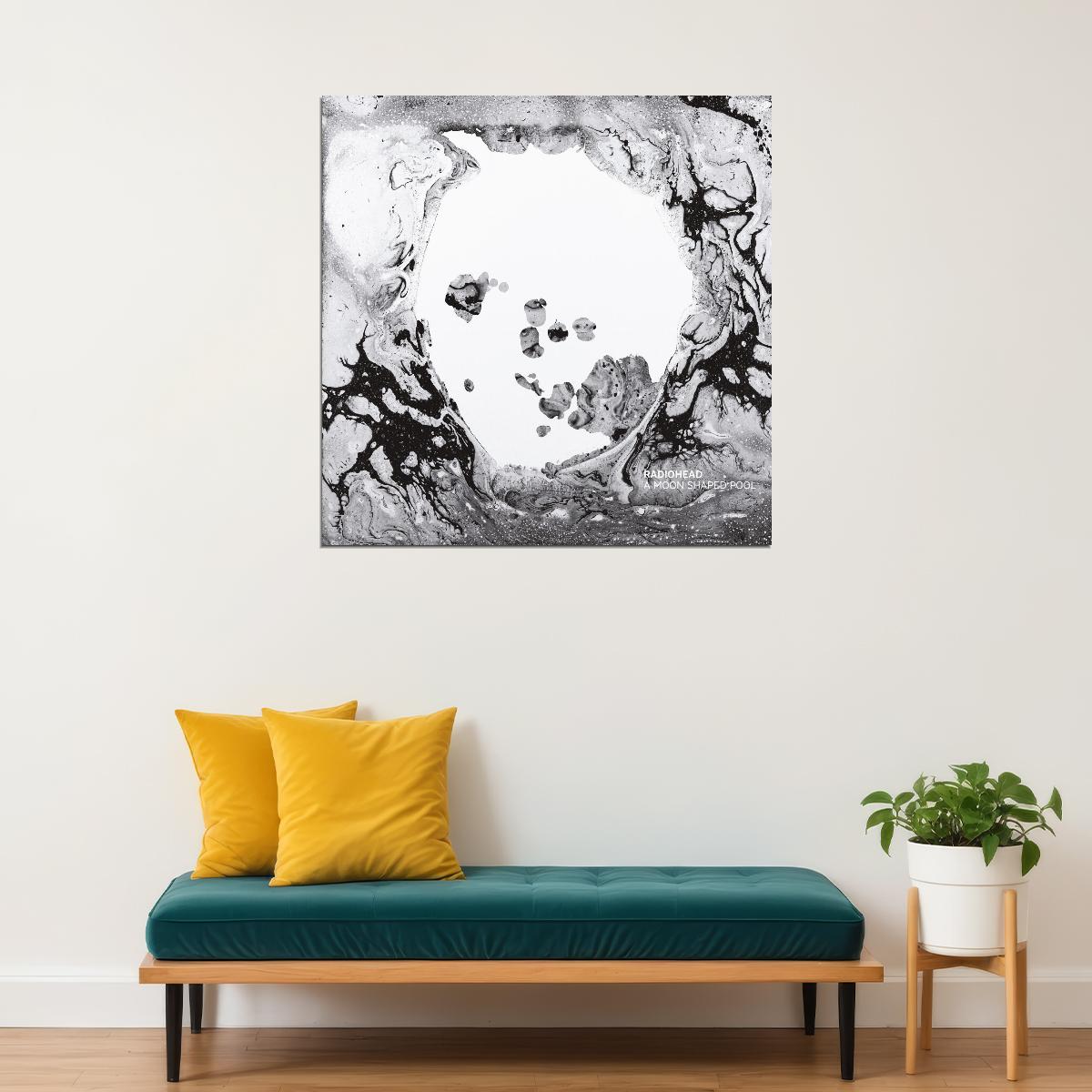 Radiohead Moon Shaped Pool Album Cover Art Alternative Rock Music Poster Band Wall Print