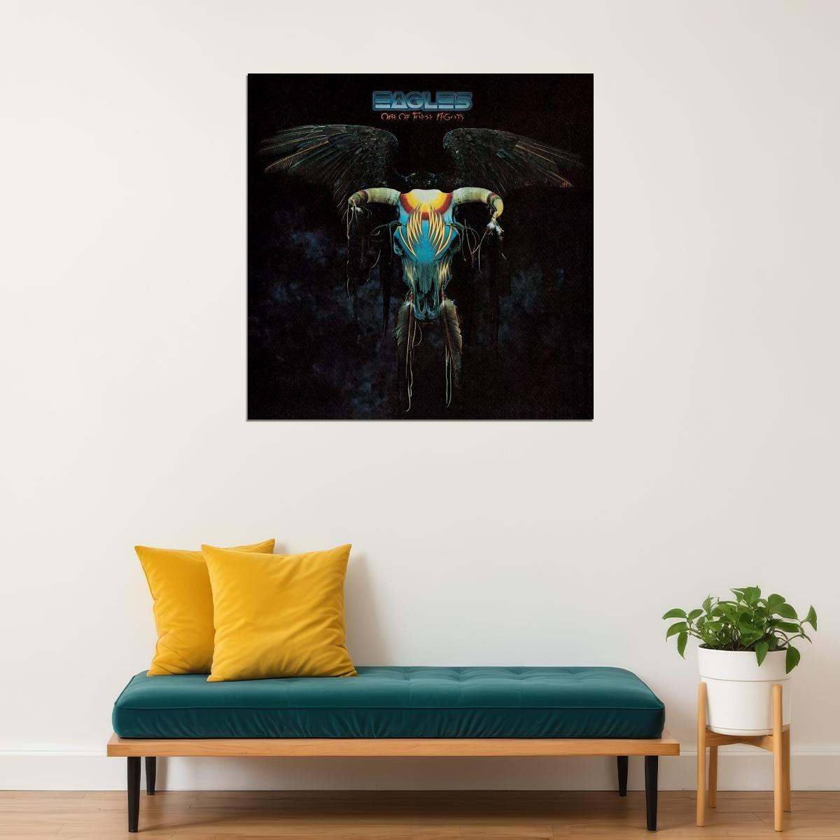 Eagles One Of These Nights Album Cover Art Rock Music Poster Band Print - xonomax